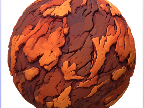 Stylized Lava Seamless Texture CG Textures