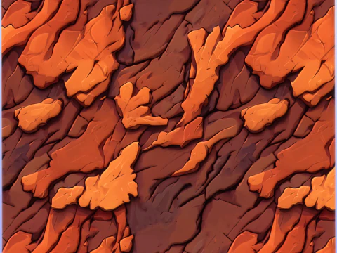 Stylized Lava Seamless Texture CG Textures