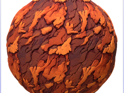 Stylized Lava Seamless Texture CG Textures