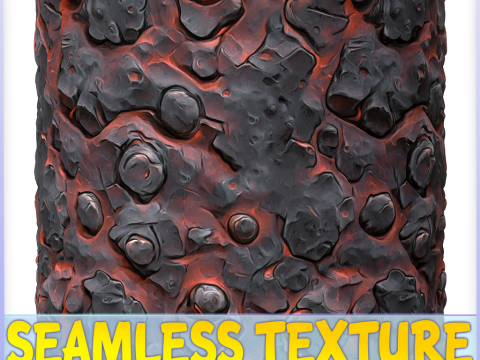 Stylized Lava Seamless Texture CG Textures