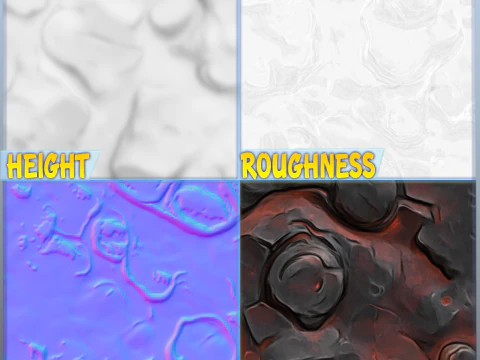 Stylized Lava Seamless Texture CG Textures