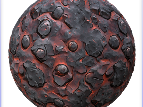 Stylized Lava Seamless Texture CG Dokuları