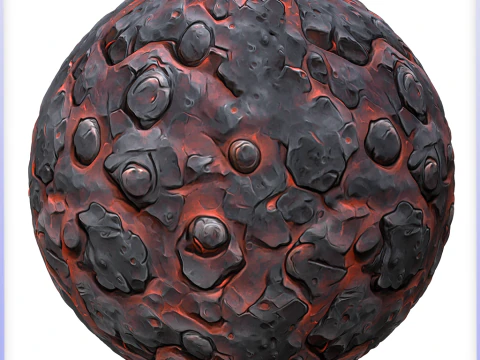 Stylized Lava Seamless Texture CG Textures