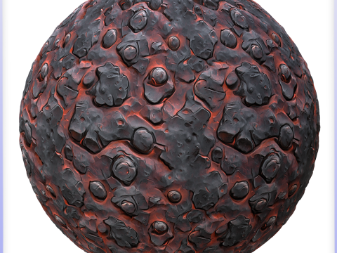 Stylized Lava Seamless Texture CG Dokuları