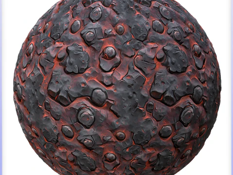 Stylized Lava Seamless Texture CG Textures
