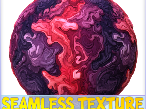 Stylized Lava Seamless Texture CG Texturen