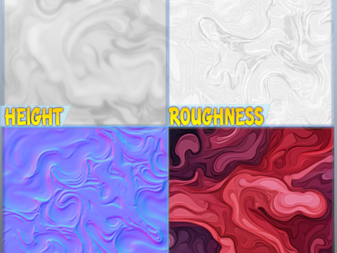 Stylized Lava Seamless Texture CG Dokuları
