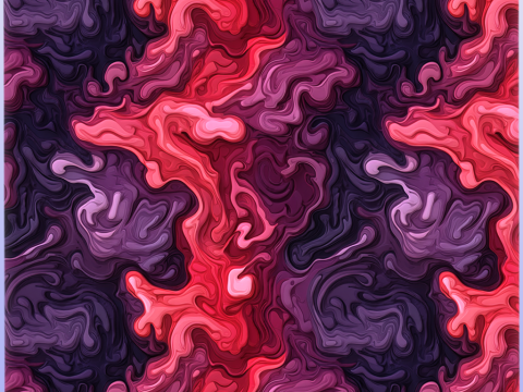 Stylized Lava Seamless Texture CG Dokuları