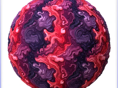 Stylized Lava Seamless Texture CG Textures