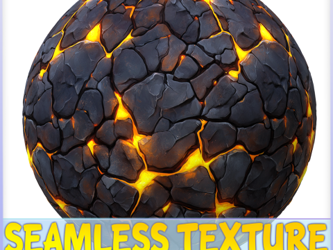 Stylized Lava Seamless Texture CG Textures