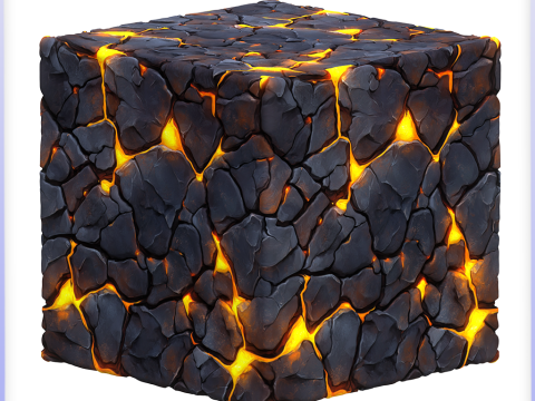 Stylized Lava Seamless Texture CG Текстури