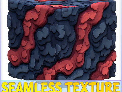 Stylized Lava Seamless Texture CG Texturen