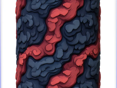 Struttura senza giunte stilizzata della lava CG Textures