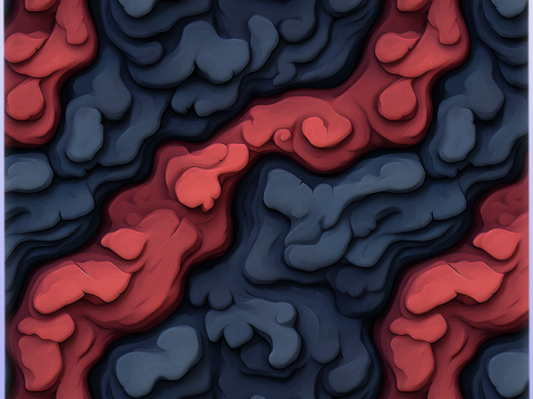 Stylized Lava Seamless Texture Texturas CG