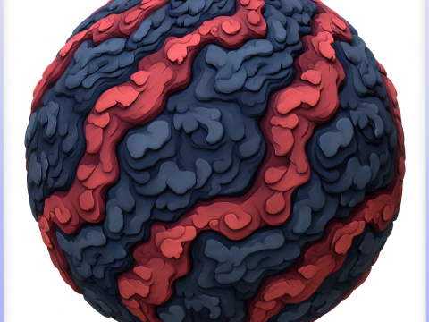 Struttura senza giunte stilizzata della lava CG Textures