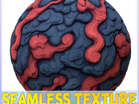 Stylized Lava Seamless Texture CG Texturen