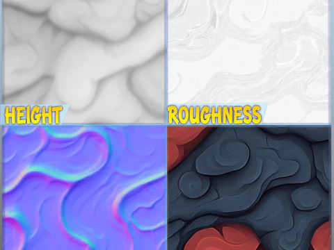 Stylized Lava Seamless Texture CG Textures