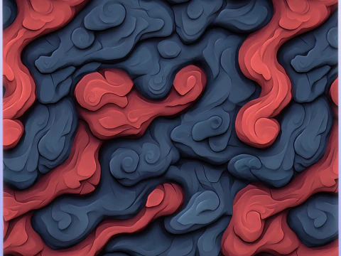 Stylized Lava Seamless Texture CG Textures