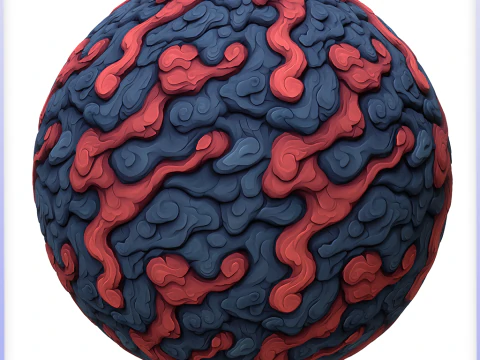 Stylized Lava Seamless Texture CG Textures