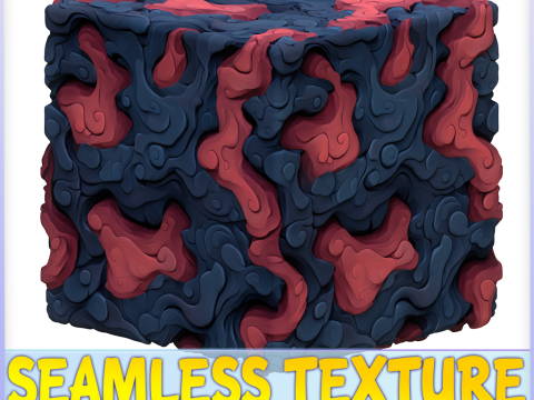 Stylized Lava Seamless Texture CG Texturen