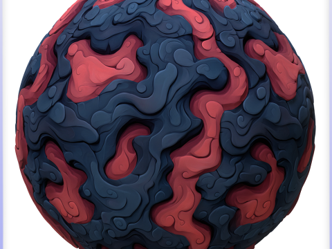 Stylized Lava Seamless Texture CG Texturen