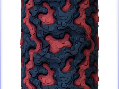 Stylized Lava Seamless Texture CG Texturen