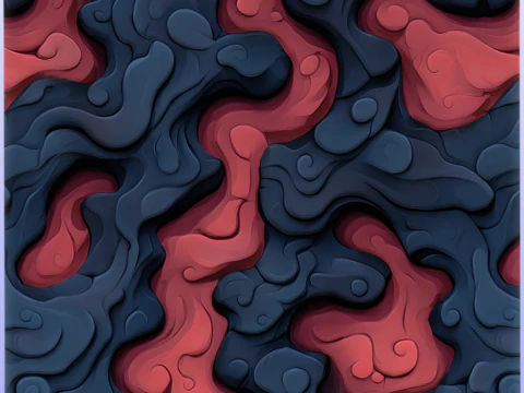 Stylized Lava Seamless Texture CG Textures