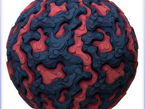 Stylized Lava Seamless Texture CG Texturen