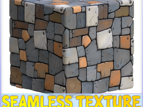 Stylized Metal Panels Seamless Texture Tekstur CG