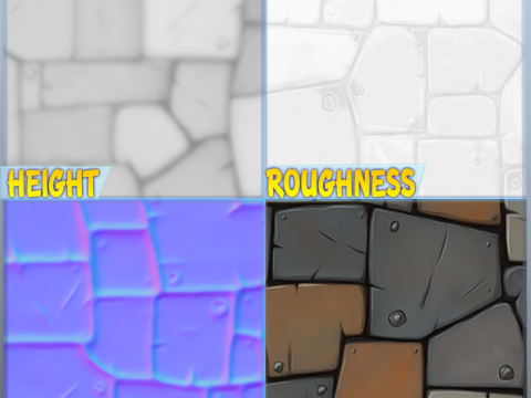 Stylized Metal Panels Seamless Texture CG Текстуры