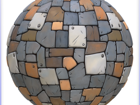 Stylized Metal Panels Seamless Texture CG Текстуры
