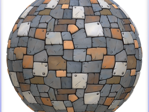 Stylized Metal Panels Seamless Texture CG Текстуры