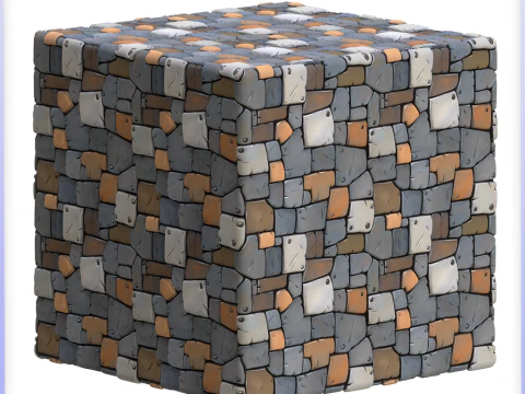 Stylized Metal Panels Seamless Texture CG Textures