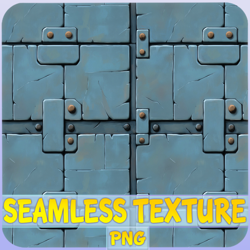 Stylized Metal Panels Seamless Texture CG Textures .c4d .max .obj .3ds .fbx .stl .blend