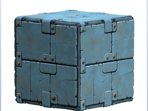 Stylized Metal Panels Seamless Texture CG Textures