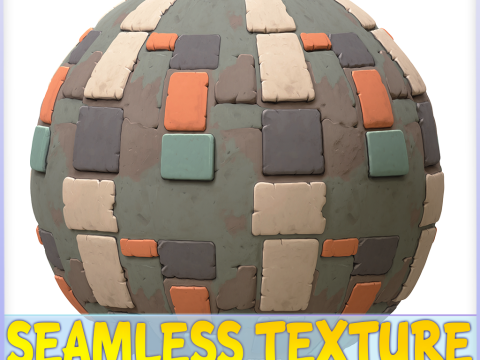 Stylized Metal Panels Seamless Texture Tekstur CG