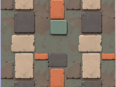 Stylized Metal Panels Seamless Texture CG Tekstury