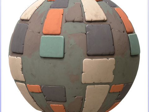 Stylized Metal Panels Seamless Texture CG Tekstury