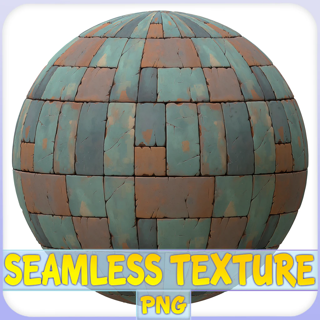 Stylized Metal Panels Seamless Texture CG Textures .c4d .max .obj .3ds .fbx .stl .blend 