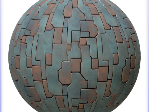 Stylized Metal Panels Seamless Texture CG Текстуры