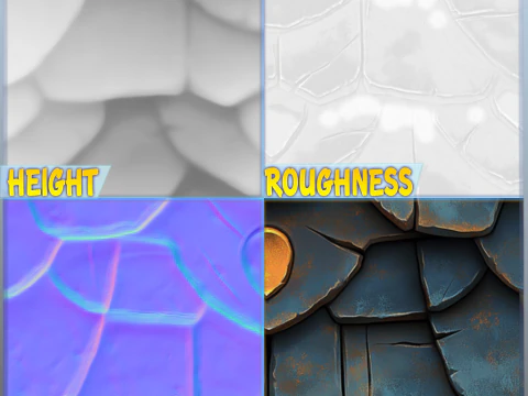 Stylized Roof Seamless Texture CG Textures