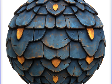 Stylized Roof Seamless Texture CG टेक्स्चर्स