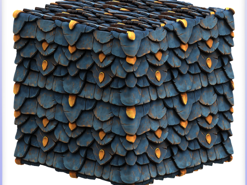 Stylized Roof Seamless Texture CG टेक्स्चर्स