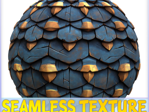 Stylized Roof Seamless Texture CG Texturen