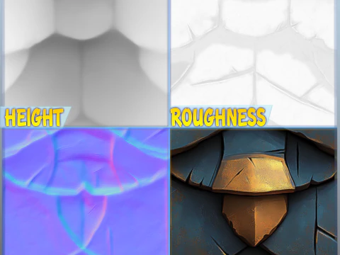 Stylized Roof Seamless Texture CG Textures
