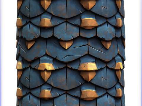 Stylized Roof Seamless Texture CG Текстуры