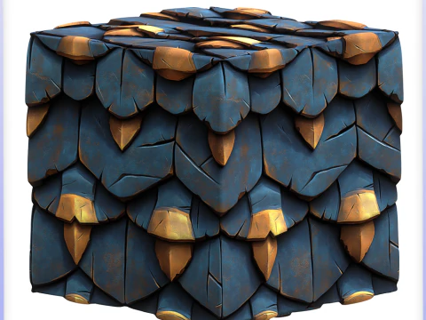 Stylized Roof Seamless Texture CG Textures