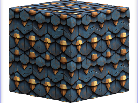 Stylized Roof Seamless Texture CG Текстуры