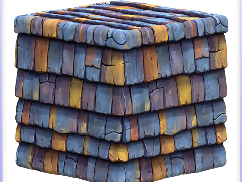 Stylized Roof Seamless Texture CG Dokuları