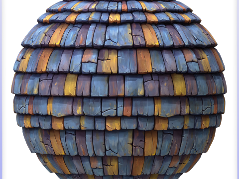 Stylized Roof Seamless Texture CG Dokuları